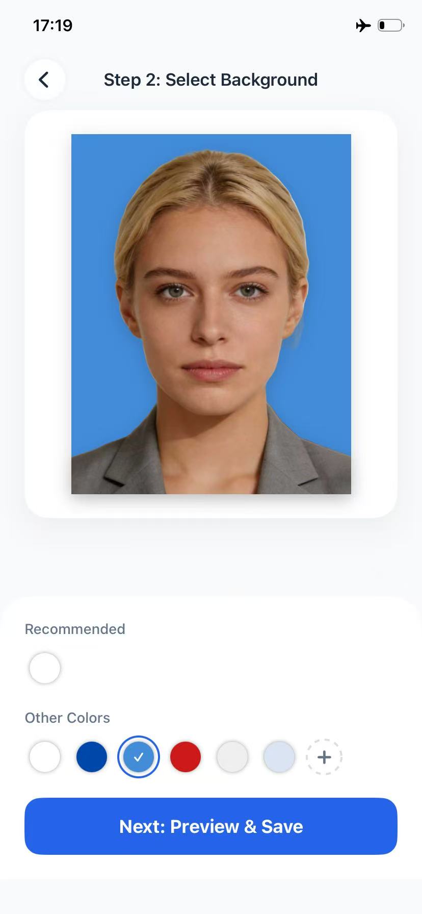 Color Screen - Choose background